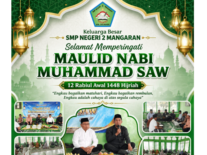 PERINGATAN MAULID NABI SMPN 2 MANGARAN